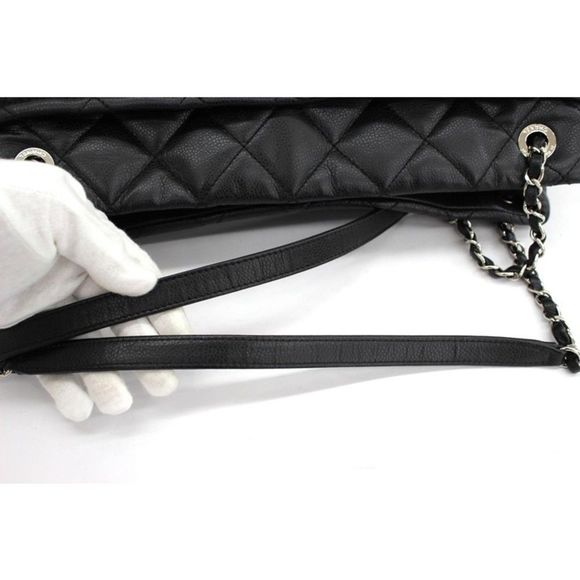 Chanel Caviar Chain Shoulder Matelasse Black Here Mark - Picture 6 of 7